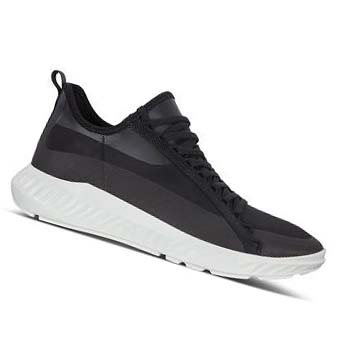 Baskets Ecco St.1 Lite Slip-on Homme Noir Blanche | FR 657YXF